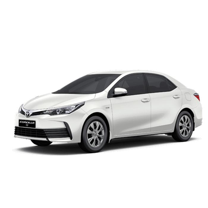 Toyota Corolla for rent in Lahore – Reliable sedan rental for weddings, airport transfers & family tours