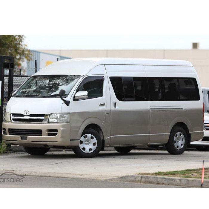 Toyota Hiace Highroof for rent in Lahore – 12 to 15 seater van rental for groups and family