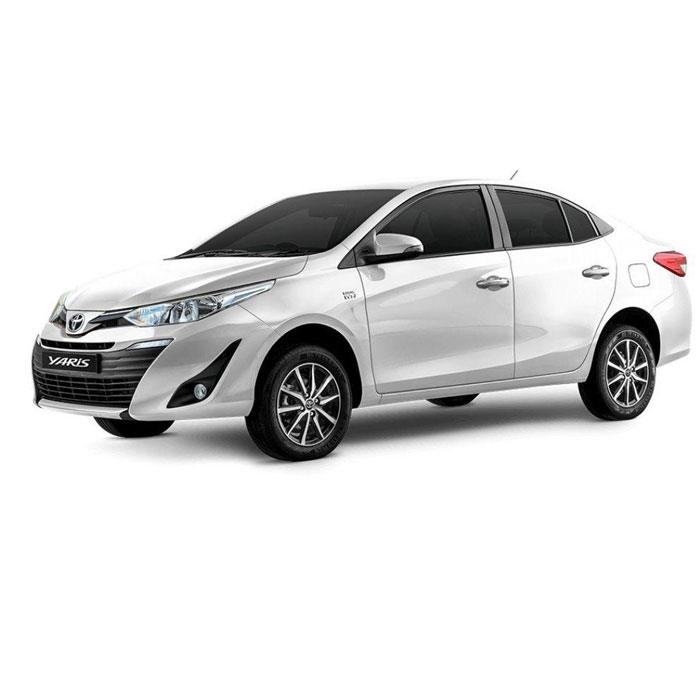Toyota Yaris for rent in Lahore – Affordable sedan rental for family trips, airport transfers & weddings